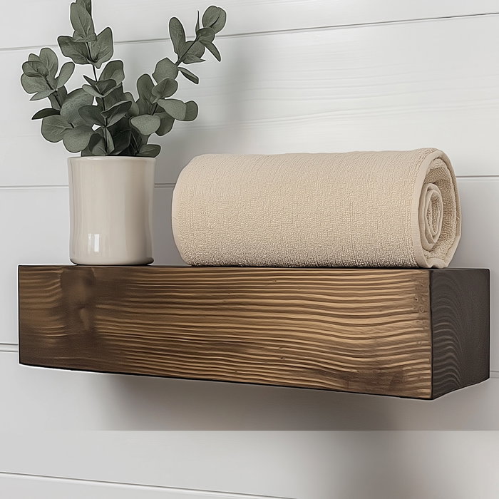 Hanah Home Raf271 Estantería de Pared de Madera Maciza